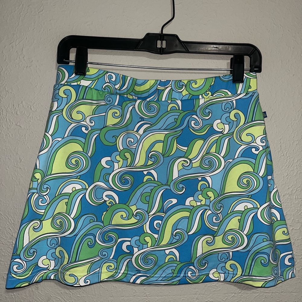 Banana Boat Swirl Pattern Mini Skirt